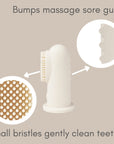 Ali+Oli Baby Finger Toothbrush designed for gum massage