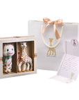 Sophie la Girafe Sophiesticated Set contents laid out flat