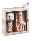 Sophie la Girafe Sophiesticated Set gift bag with Sophie teether and Pouet Rattle