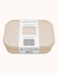 Ali+Oli Leakproof Silicone Bento Box in beige color