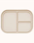 Ali+Oli four-compartment bento tray in beige for meal organization