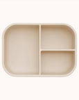 Four-compartment beige silicone tray from Ali+Oli Bento collection