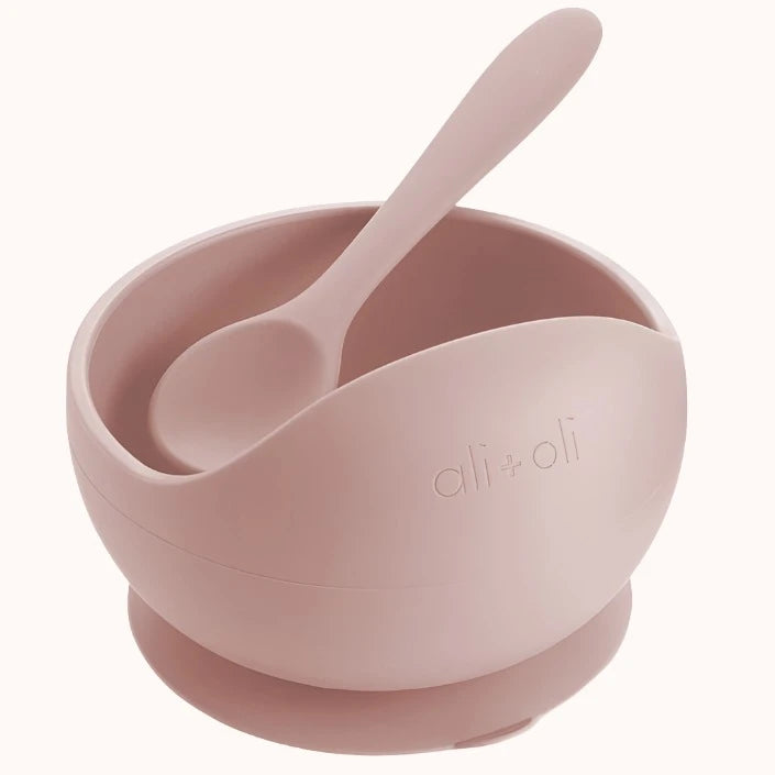 Ali+Oli Silicone Suction Bowl &amp; Spoon Set - Minnie Little Things