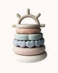 Ali+Oli Soft Silicone Stacking Ring Tower (6 - pc) Sun - Minnie Little Things