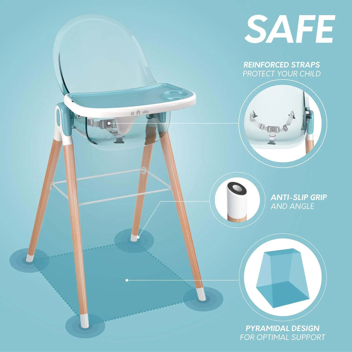 6 Inch Mini Chair Children of Design 6 in 1 High Chair – Minnie Little Things