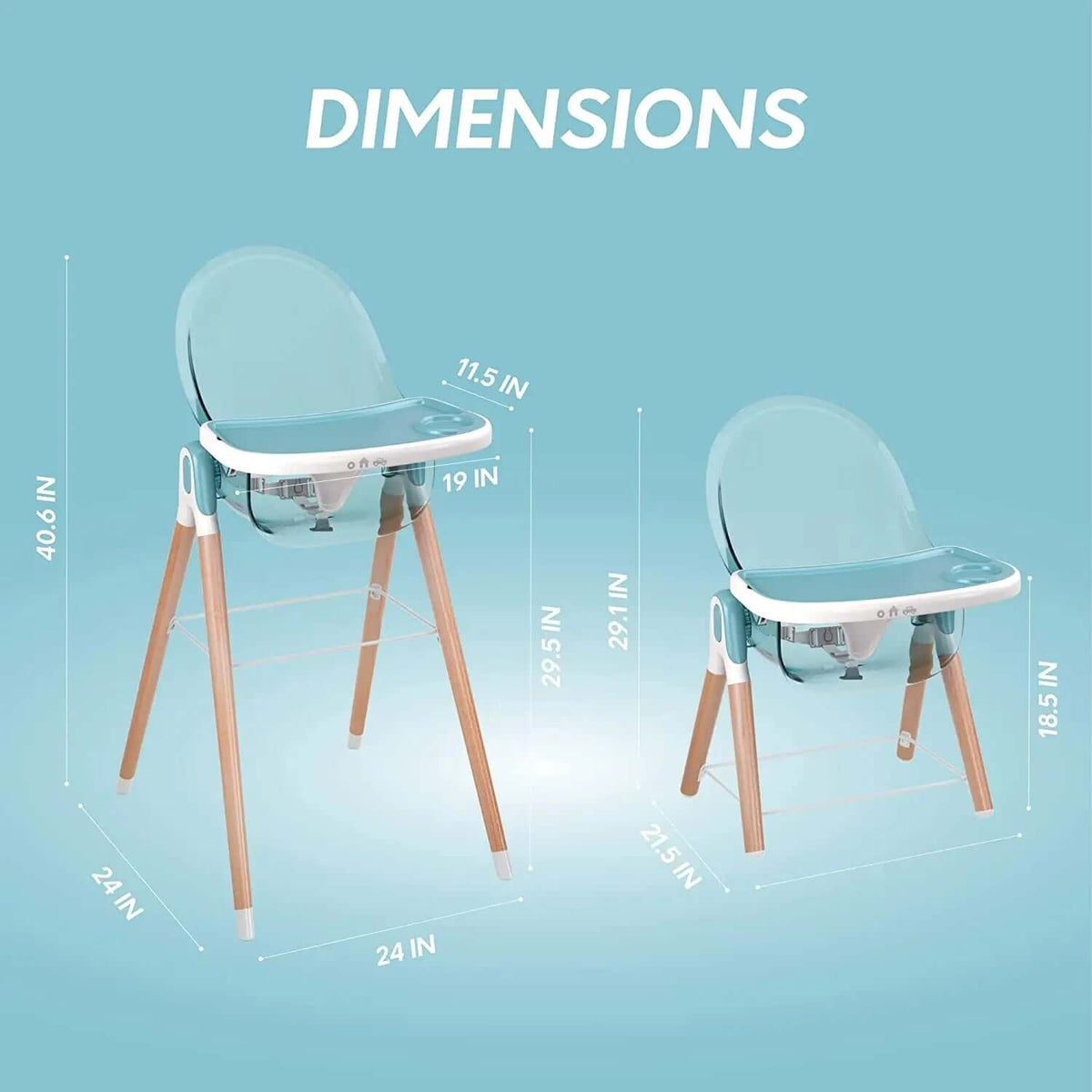 6 Inch Mini Chair Children of Design 6 in 1 High Chair – Minnie Little Things