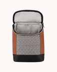 Itzy Ritzy leather bottle bag with a convenient zipper pocket for small items