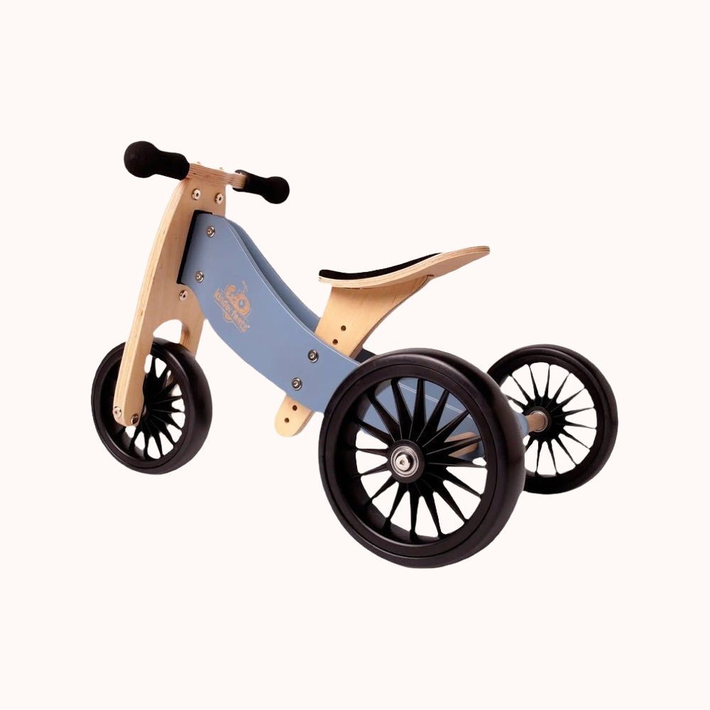 Kinderfeets Tiny Tot Plus, Wooden Balance Bike and Tricycle for Children 18 months +, Adjustable Seat and Puncture Proof Tires - Minnie Little Things