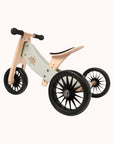 Kinderfeets Tiny Tot Plus, Wooden Balance Bike and Tricycle for Children 18 months +, Adjustable Seat and Puncture Proof Tires - Minnie Little Things