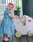 Moover Traditional Doll Stroller (Pram) - Light Pink - Minnie Little Things