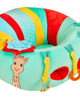 Sophie la Girafe Baby Seat and Play Fresh Touch Collection front view with activity toys