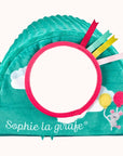 Sophie La Girafe baby toy equipped with a mirror and a faux balloon