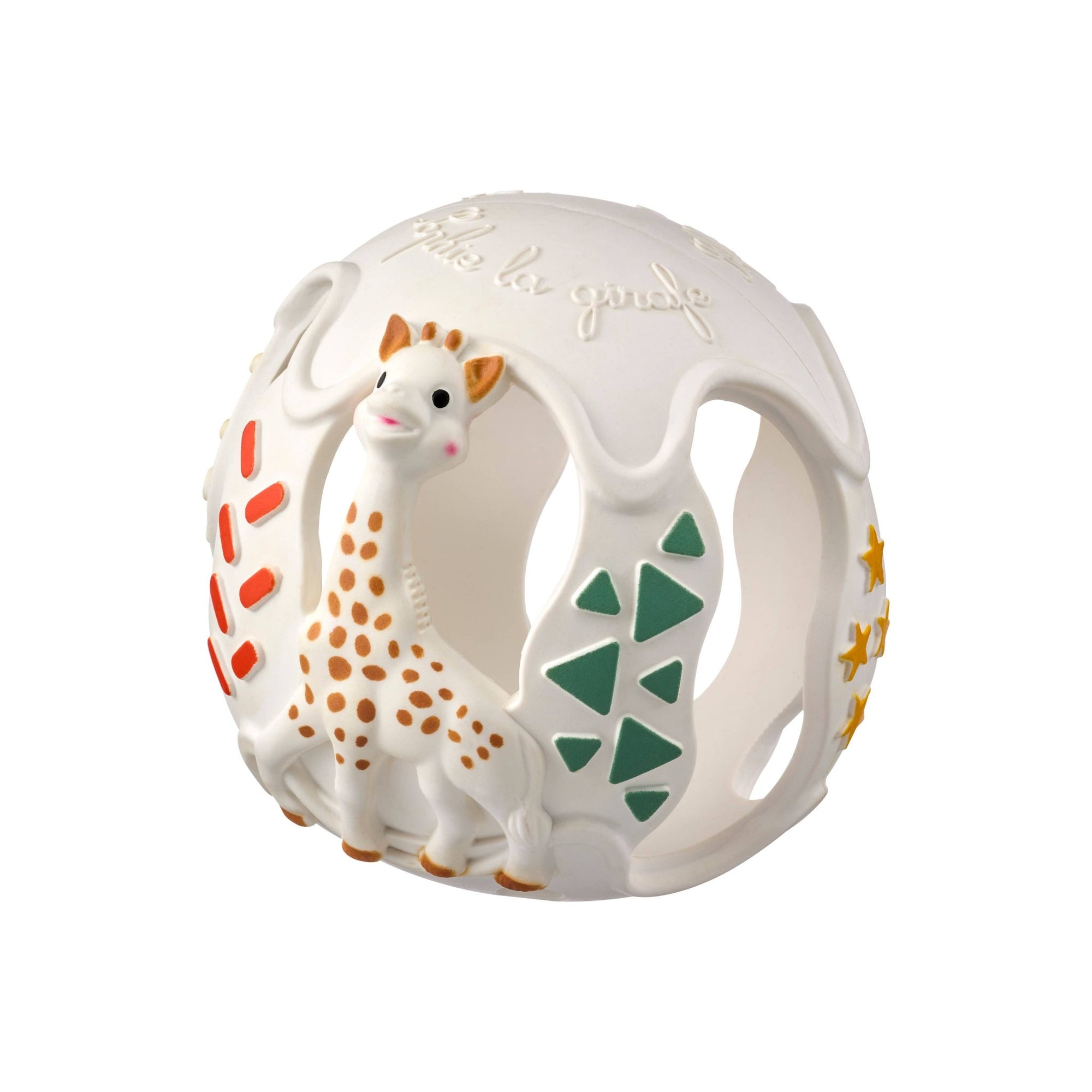 Sophie la Girafe Sensory Teething Ball natural rubber baby teether