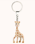 Giraffe-themed keychain included in the Sophie Save the Giraffes gift set